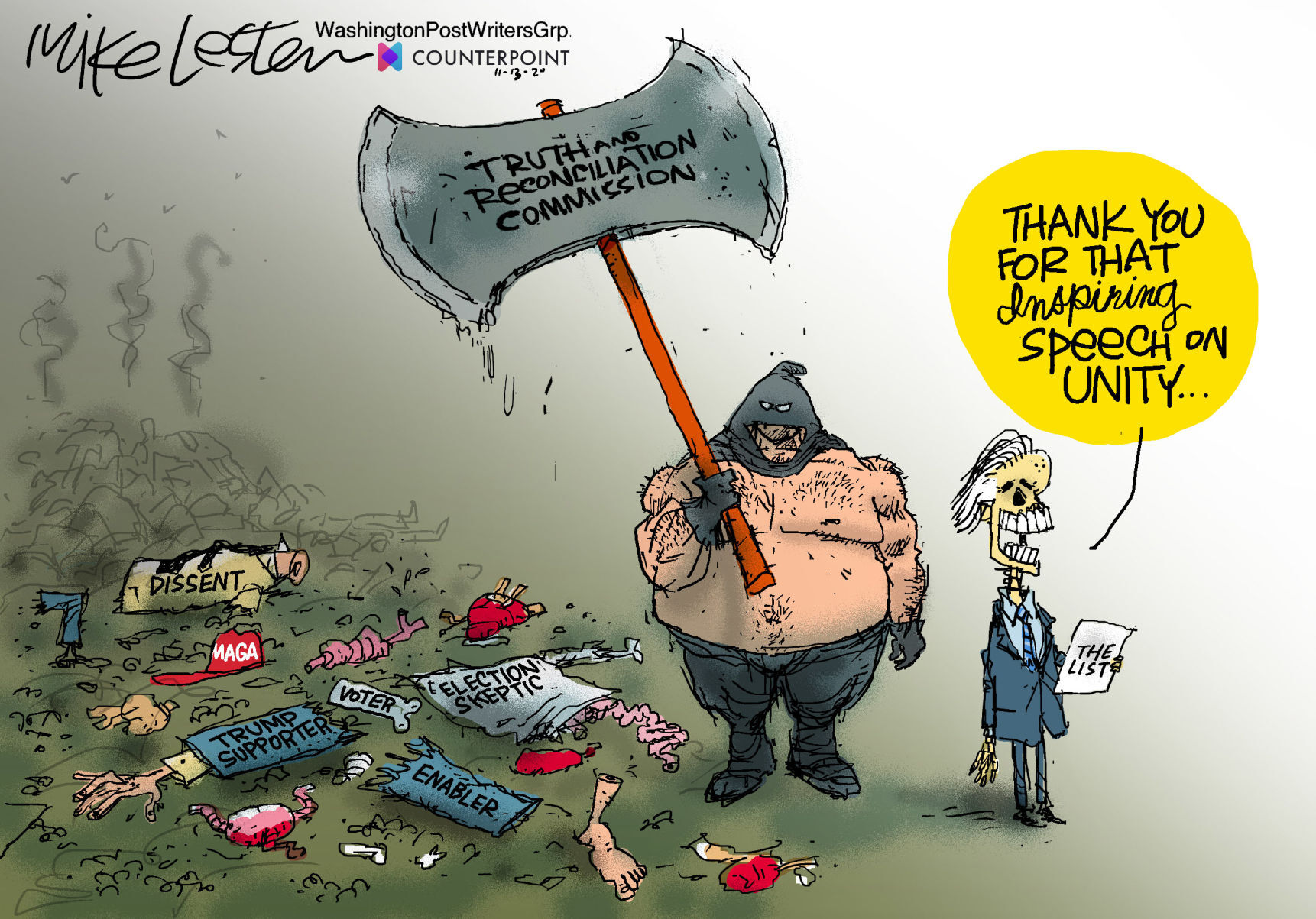 Mike Lester cartoon